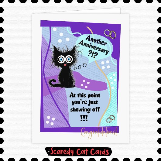 Scaredy Cat "結婚記念日おめでとう" カード