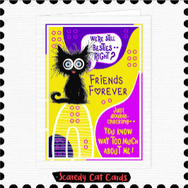 Scaredy Cat "Besties" 友情 カード