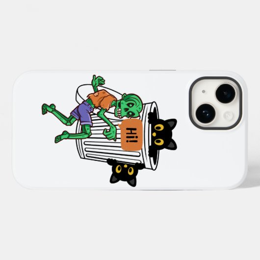 Scaredy Cat Halloween Case-Mate iPhoneケース (裏面 (横))