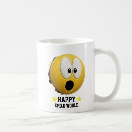 Scaredy Emoji Classic White Mug | 3D Character コーヒーマグカップ