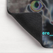 scarey猫、場所のmouceのhere___ マウスパッド (コーナー)