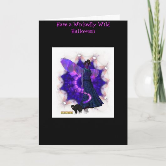 Scarey Faeryハロウィン カード (正面)