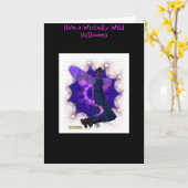 Scarey Faeryハロウィン カード (黄色い花)