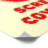 Scaring Blood Dirt Bikeモトクロスプリントポスター ポスター (角)