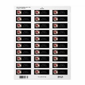 Scarlet and White Bouquet  ラベル (フルシート)