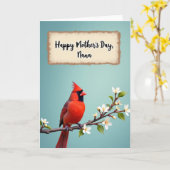 Scarlet Bird Spring Card カード (黄色い花)