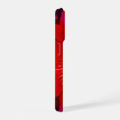 "Scarlet Bloom: Red Hibiscus Kaleidoscope" iPhoneケース (右側面)