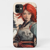 Scarlet Blossom Samurai Case-Mate iPhoneケース (裏面)