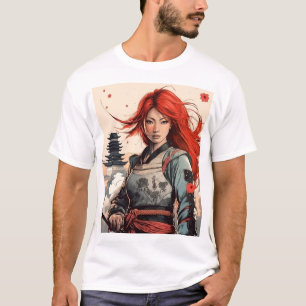 Scarlet Blossom Samurai Tシャツ