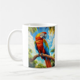 Scarlet Macaw コーヒーマグカップ