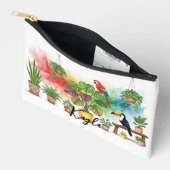 Scarlet Macaw and Toucan House Sitting アクセサリーポーチ (見開き)