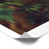 Scarlet Macaw in a Landscape (キャンバス上の油) ポスター (角)