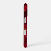Scarlet Opulence Luxury Red & Gold Bold Glam iPhone 16ケース (右側面)