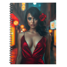 Scarlet Passion - The Lady in Red Journal ノートブック