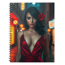 Scarlet Passion - The Lady in Red Journal ノートブック