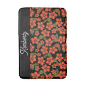 Scarlet Pimpernel Watercolor Monogram バスマット (正面縦)