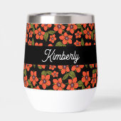 Scarlet Pimpernel Watercolor Monogram Name (背面)