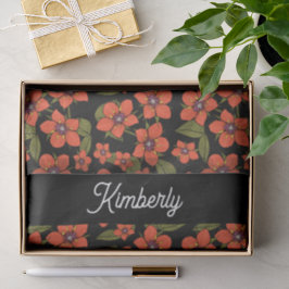 Scarlet Pimpernel Watercolor Name 薄葉紙