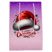 Scarlet Santa Hat Glow  ミディアムペーパーバッグ (裏面)