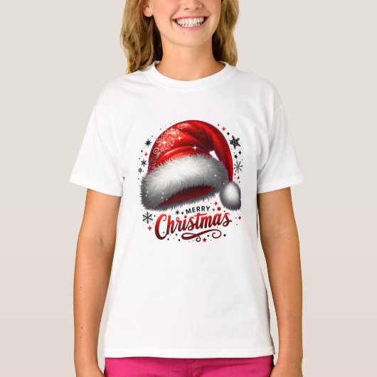 Scarlet Santa Hat Glow Tシャツ (正面)