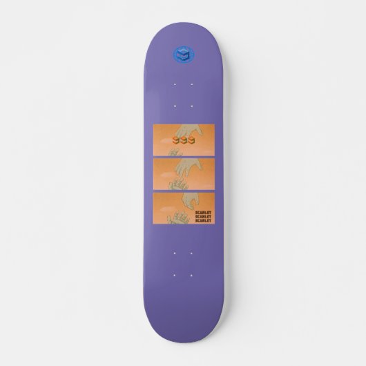 SCARLET SKATEBOARD decks worldwide project スケートボード (正面)