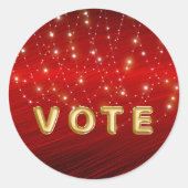 Scarlet Starlight Cascade Vote ラウンドシール (正面)