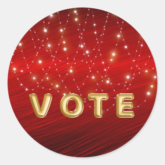 Scarlet Starlight Cascade Vote ラウンドシール (正面)