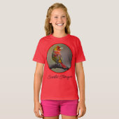  Scarlet Tanager 換羽 - オリジナル写真 Tシャツ (正面フル)