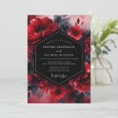 Scarlet Twilight Flora Wedding 招待状 (スタンド正面)