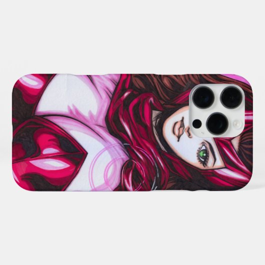 Scarlet Witch ~ Wanda Maximoff iPhoneケース (裏面横)