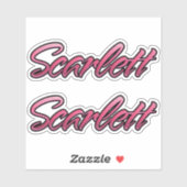 Scarlett faded pink Aufkleber Sticker Stickerset シール (シート)