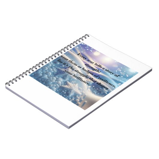 Scars Into Scars - Resilience Affirmation ノートブック (左側)