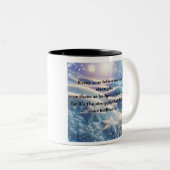 Scars Into Scars - Resilience Affirmation Art ツートーンマグカップ (正面右)