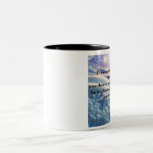 Scars Into Scars - Resilience Affirmation Art ツートーンマグカップ (中央)