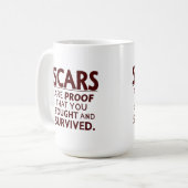 Scars of Survival コーヒーマグカップ (正面左)