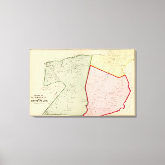 Scarsdale、ホワイトプレインズ、ニューヨーク キャンバスプリント (正面)