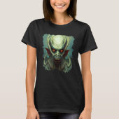 Scary Aquatic Horror Demon Nightmare Unique Digita Tシャツ (正面)