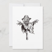 Scary Black and White happy Halloween Party 招待状 (裏面)