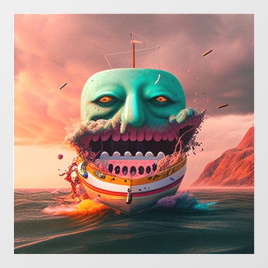 Scary boat ウィンドウサイン (シート)