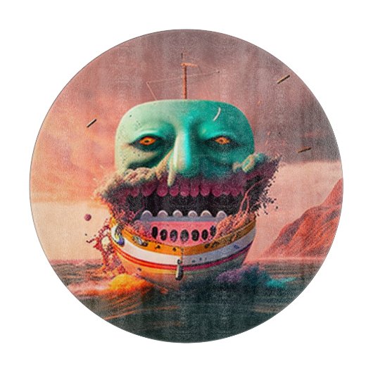 Scary boat カッティングボード (正面)