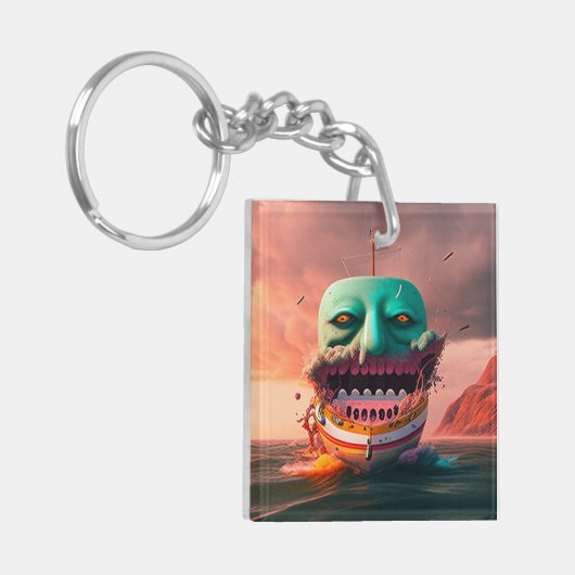 Scary Boat キーホルダー (正面左)
