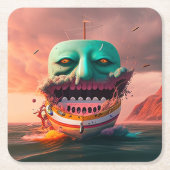Scary boat スクエアペーパーコースター (正面)