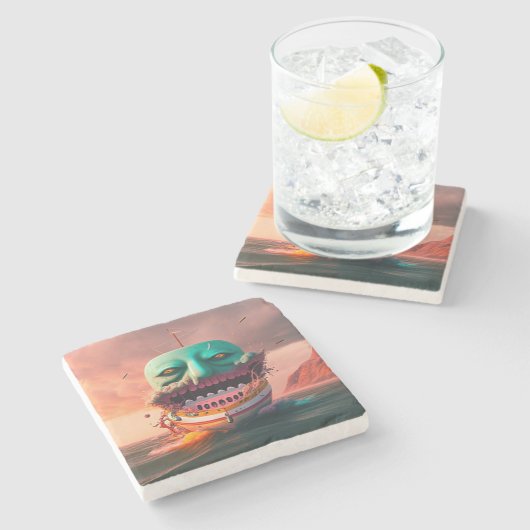 Scary boat ストーンコースター (横)