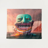 Scary boat タペストリー (正面(横))