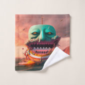 Scary boat バスタオルセット (ウォッシュタオル)