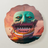 Scary boat ラウンドクッション (裏面)
