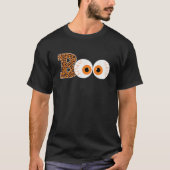 Scary Boo Eyeball Leopard Print Halloween Costume  Tシャツ (正面)