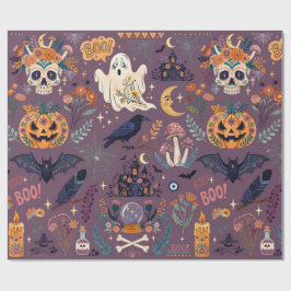 Scary Boo Halloween ラッピングペーパー