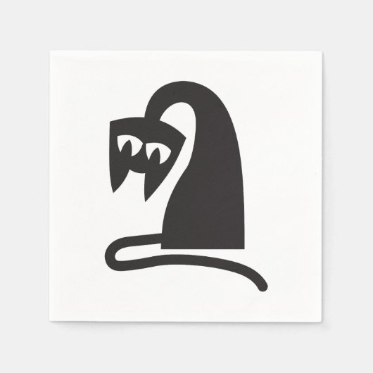 Scary Cat スタンダードカクテルナプキン (正面)