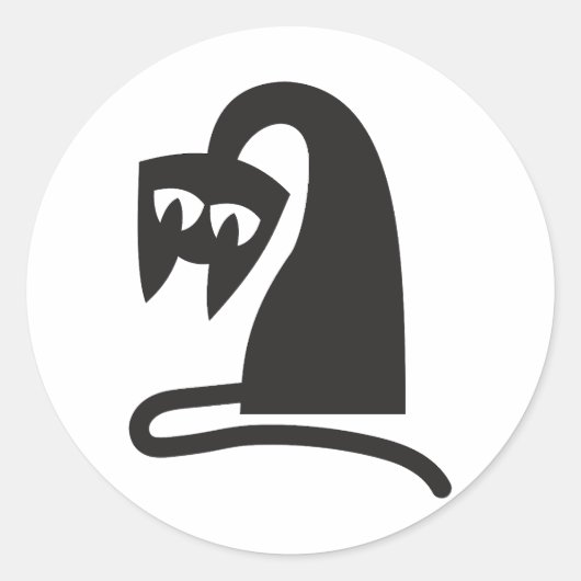 Scary Cat ラウンドシール (正面)